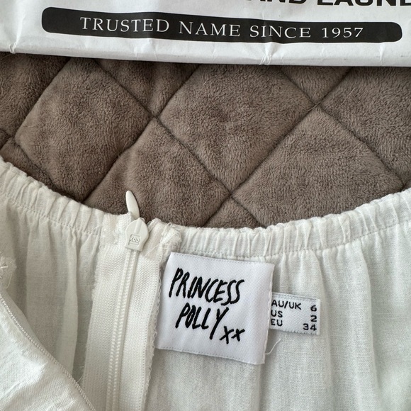 Princess Polly Cream Long Sleeve Dress - Picture 3 of 4